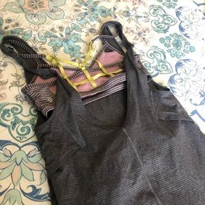 Lululemon Seek The Heat tank and bra!